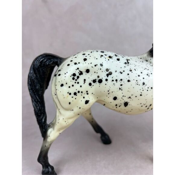 Vintage Breyer Glossy Western Prancing Horse #115 Cheyenne Leopard Appaloosa ‘63 - Picture 4 of 13